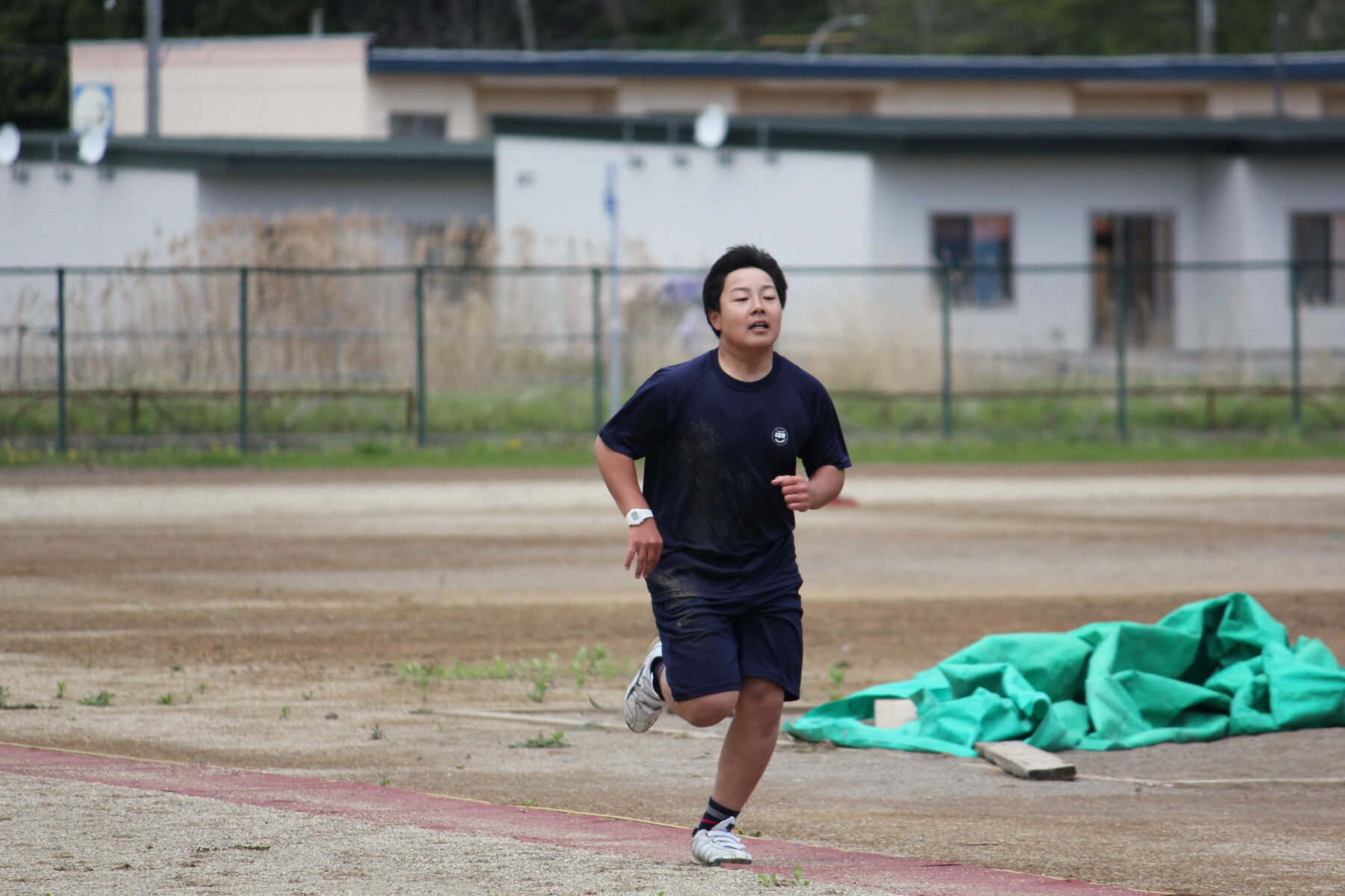 つらさが表情に・・・　長距離走 6枚目写真