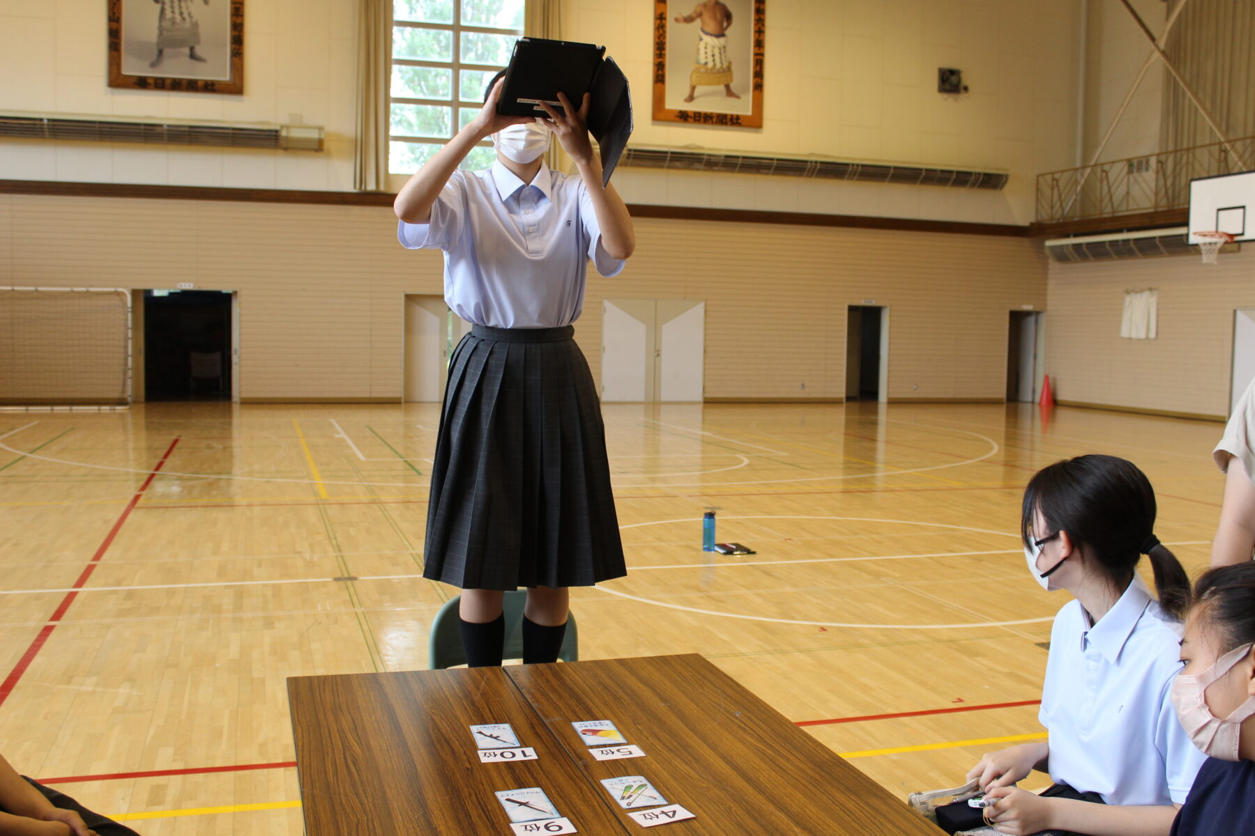 生徒集会　雪山で・・・ 7枚目写真