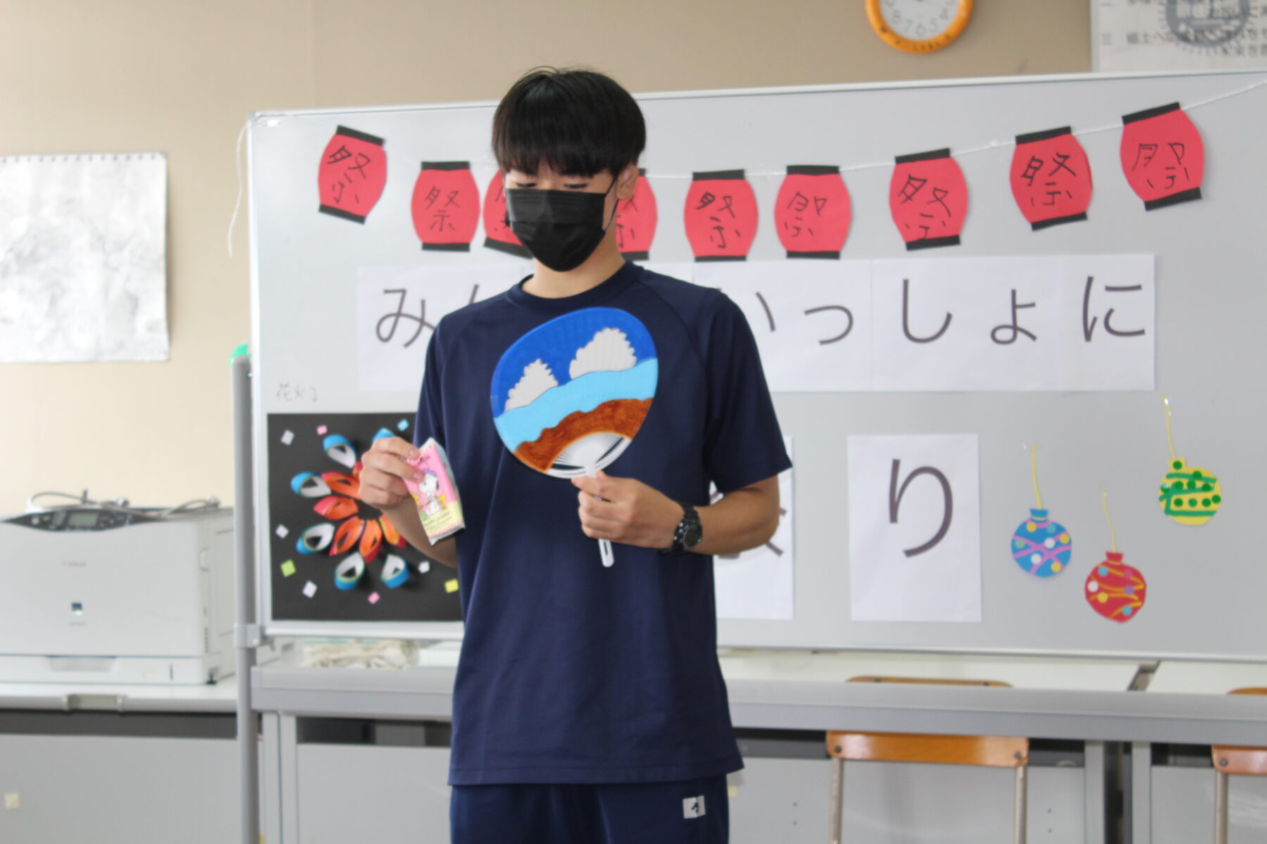 特別支援学級交流学習「夏祭り」その１ 5枚目写真