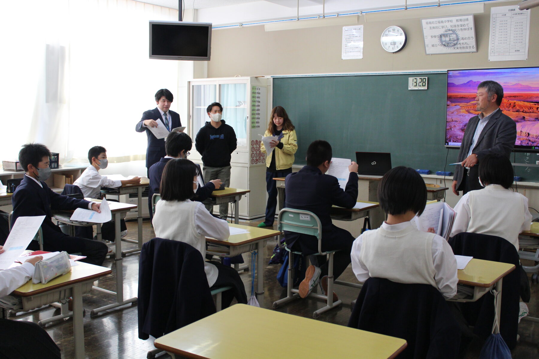 ようこそ先輩！　生き方学習講話 1枚目写真