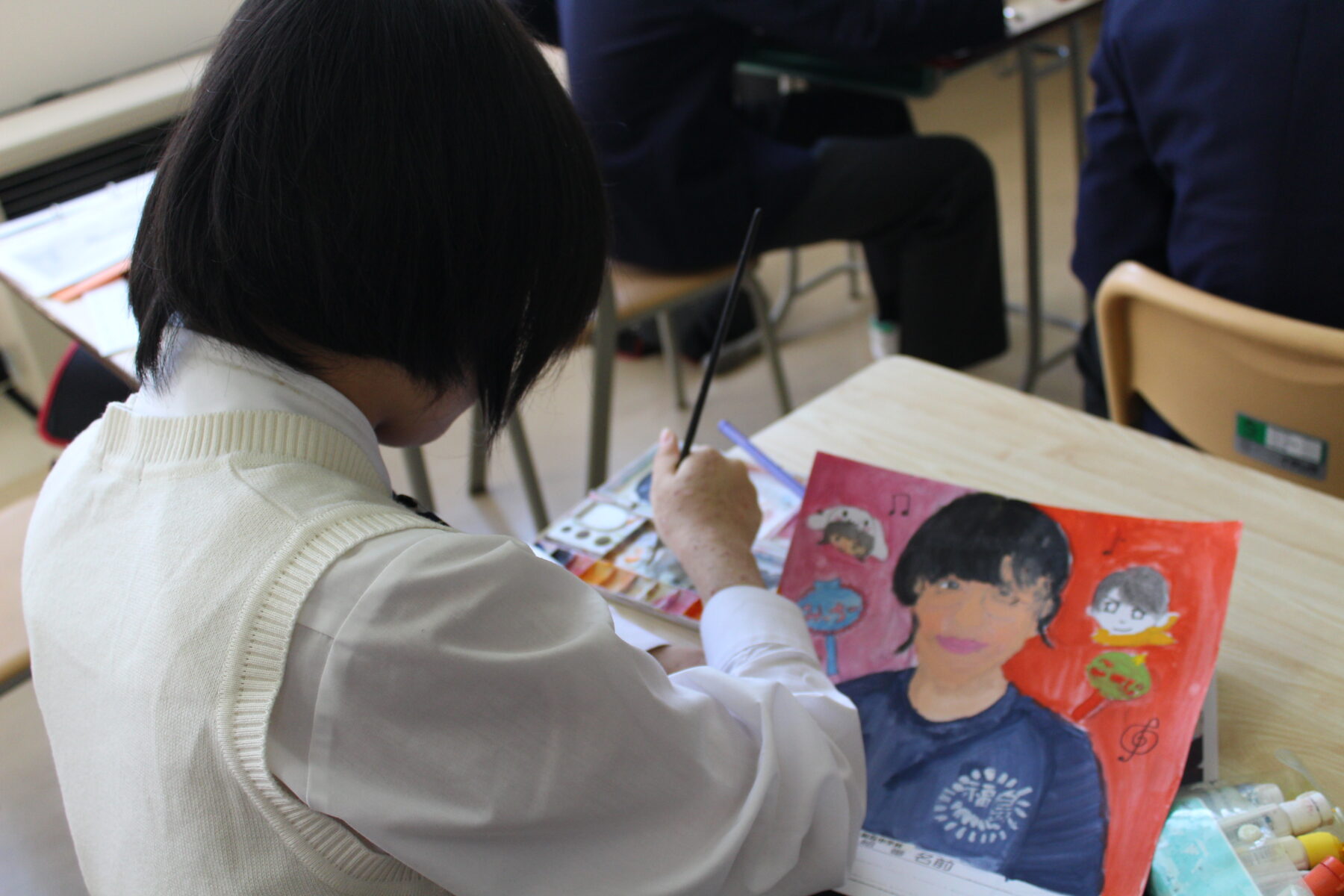 自画像　そろそろ完成 5枚目写真