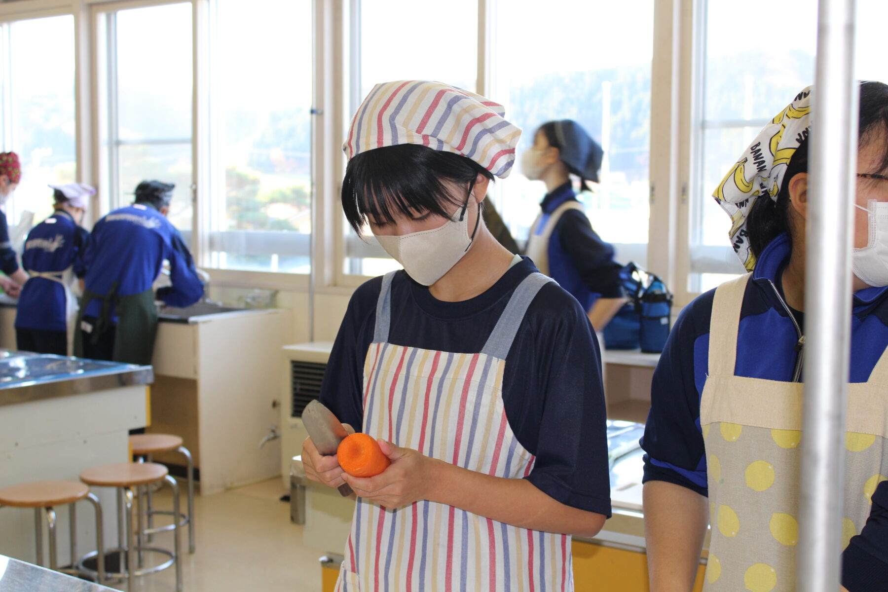 調理実習　１年生 7枚目写真