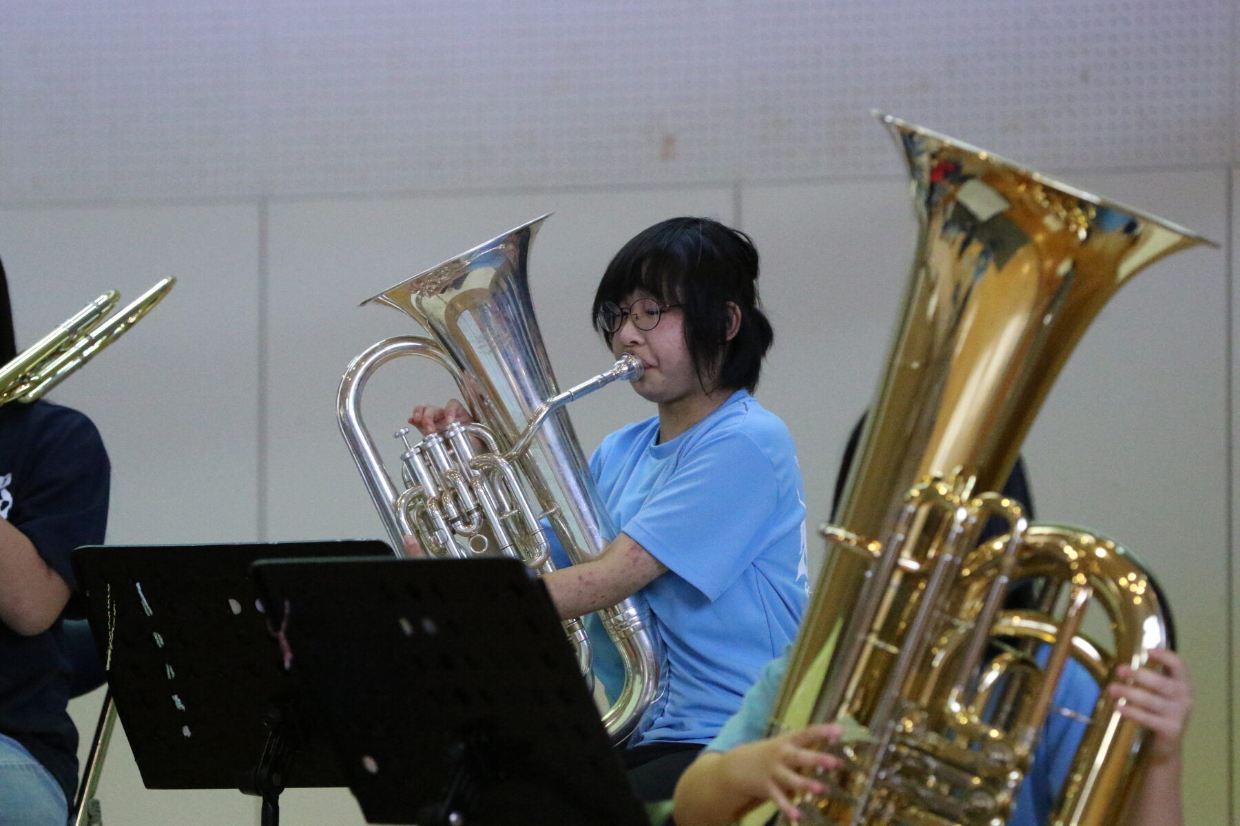 吹奏楽部　第20回定期演奏会　３年生引退コンサート　が開催されました。 2枚目写真