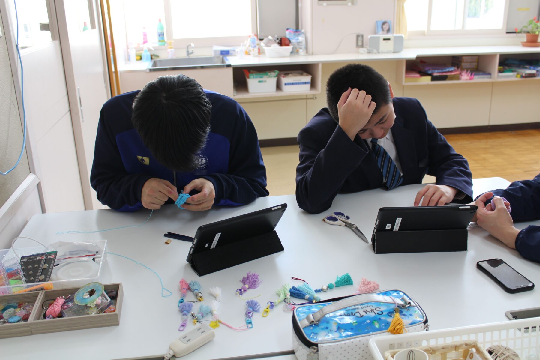 組みひもでキーホルダー 9枚目写真