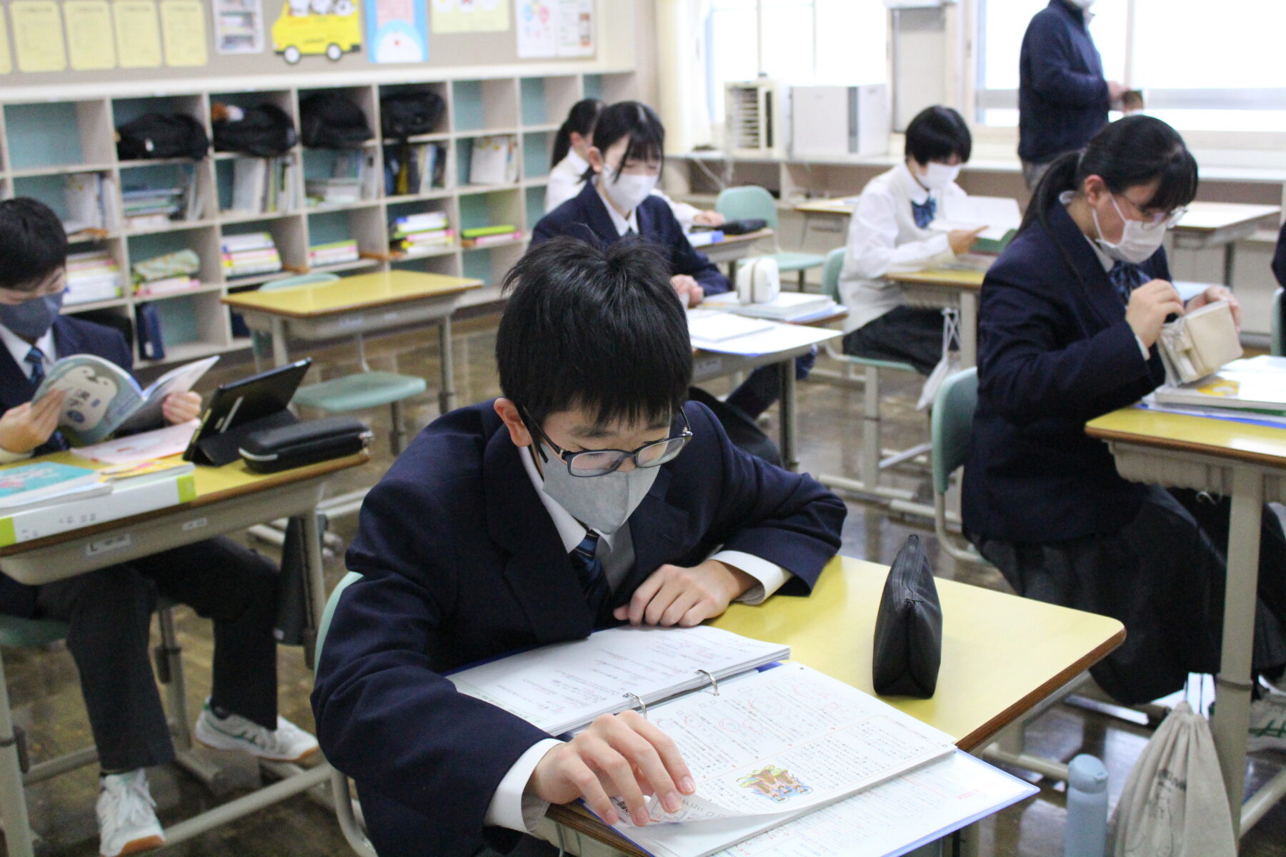 本日は学力テスト 3枚目写真