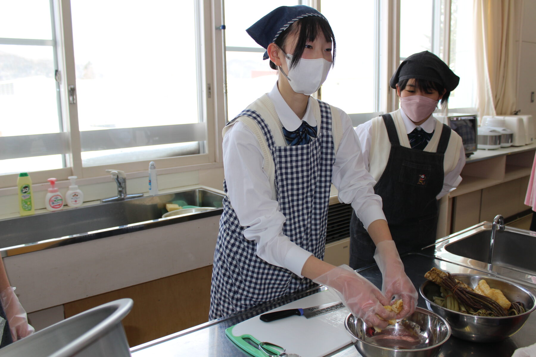 郷土料理体験　１・２年生　その１ 9枚目写真