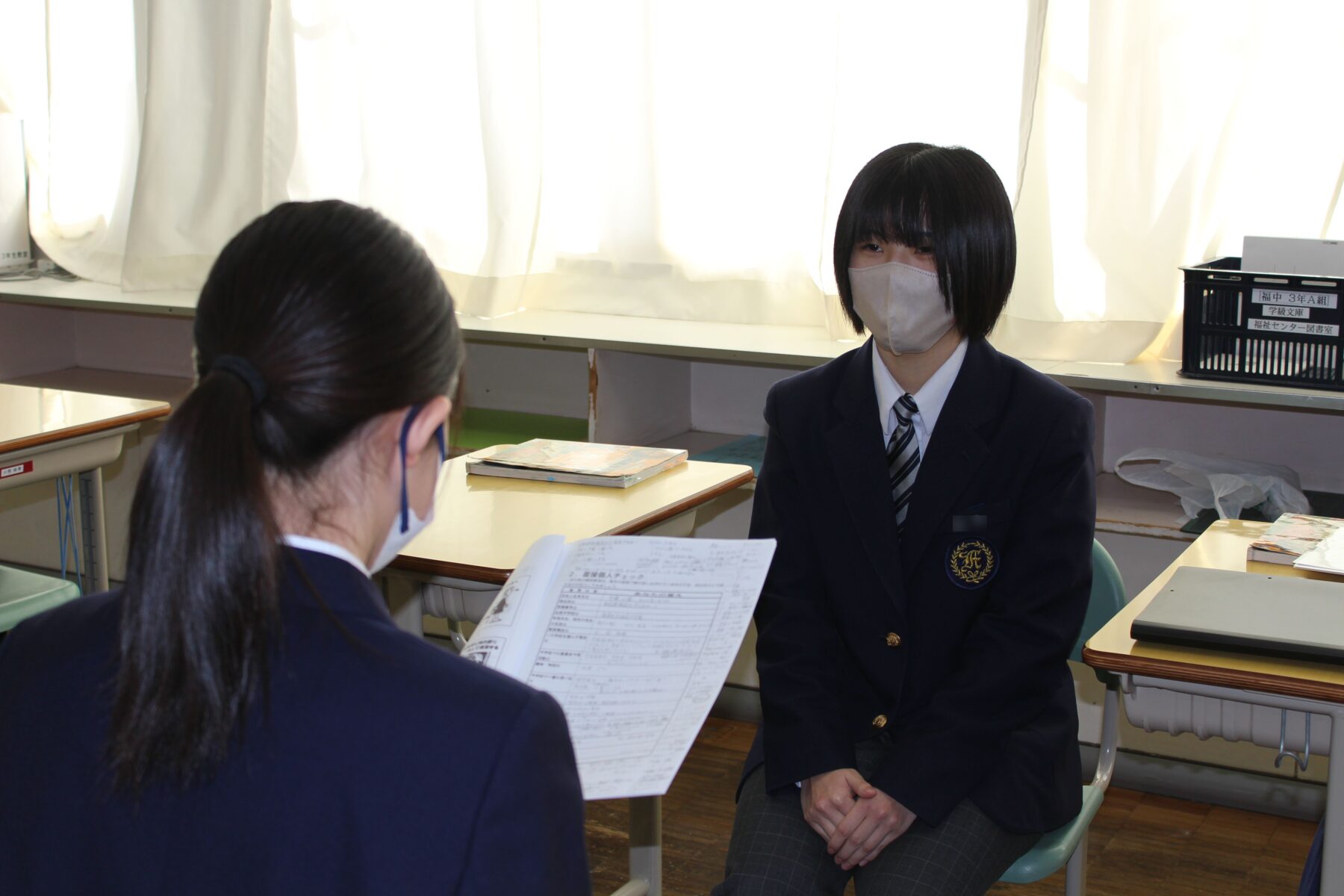 昼休みの福島中学校 6枚目写真