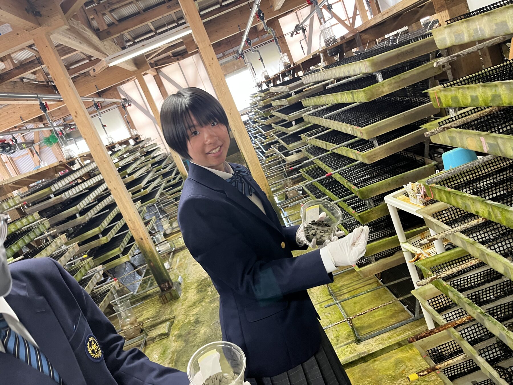 ２年生総合　福島町水産種苗生産センター見学 10枚目写真