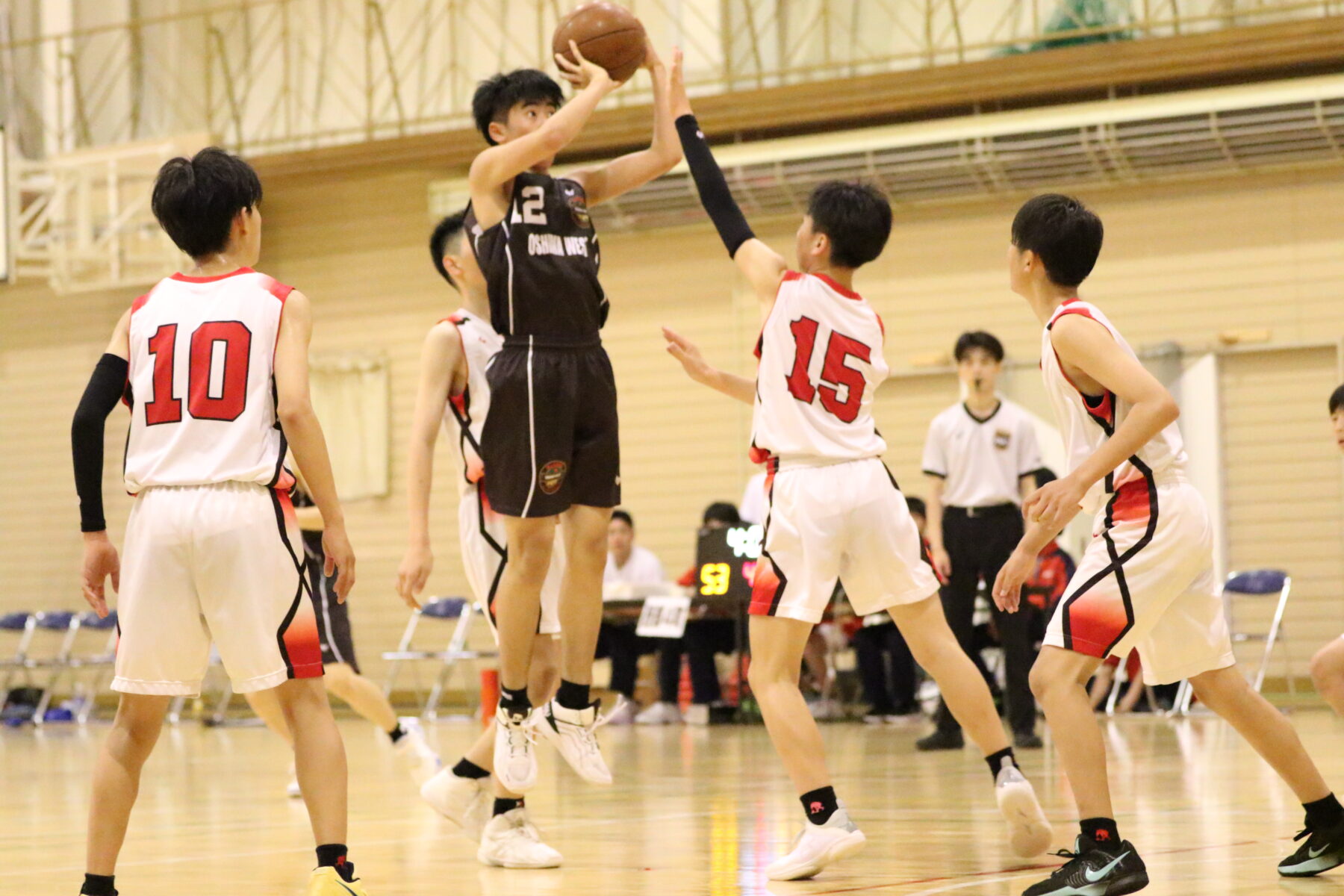 渡島中学校バスケットボール大会　男子　結果 3枚目写真