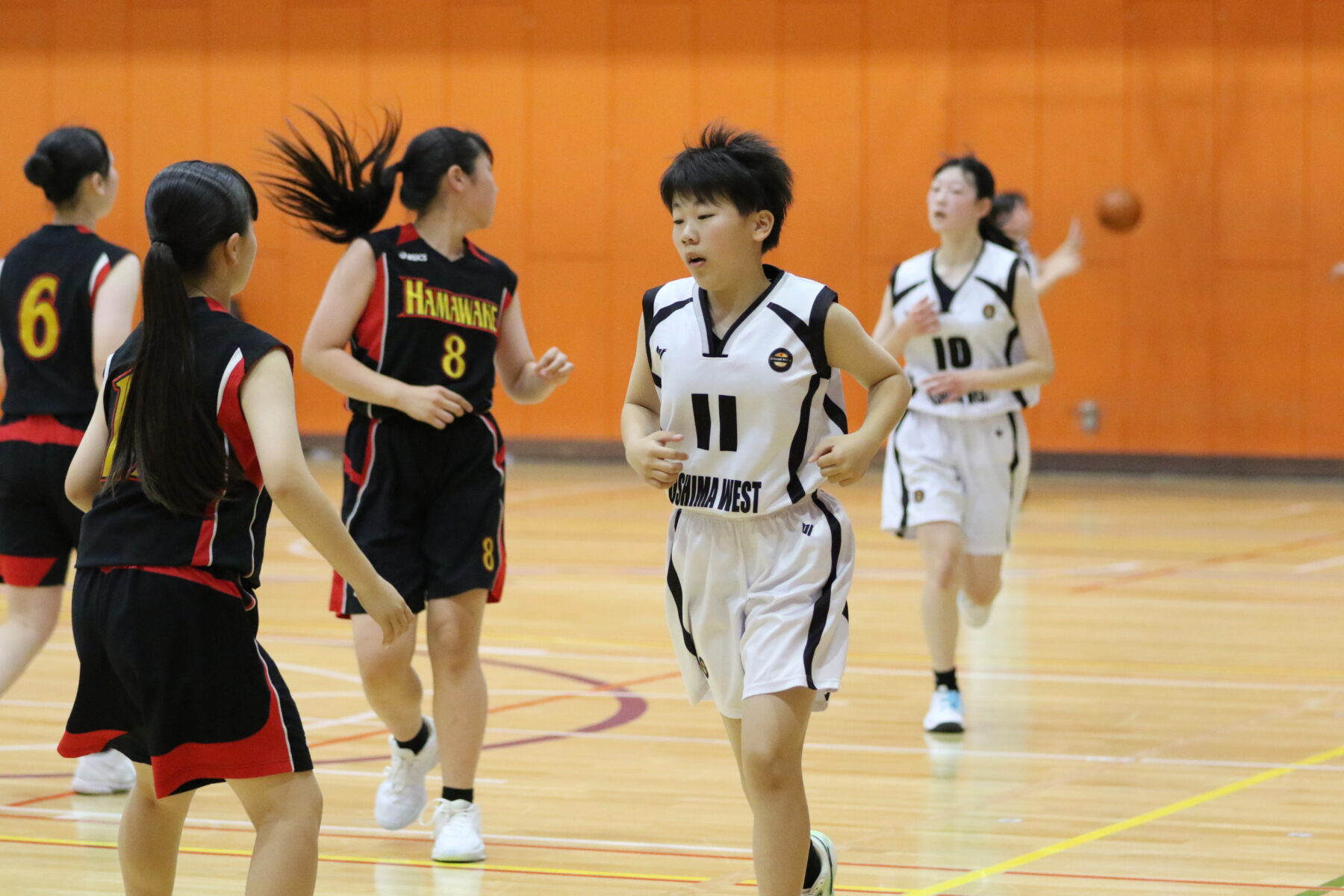 令和7年度　渡島中学校バスケットボール大会女子試合結果 4枚目写真