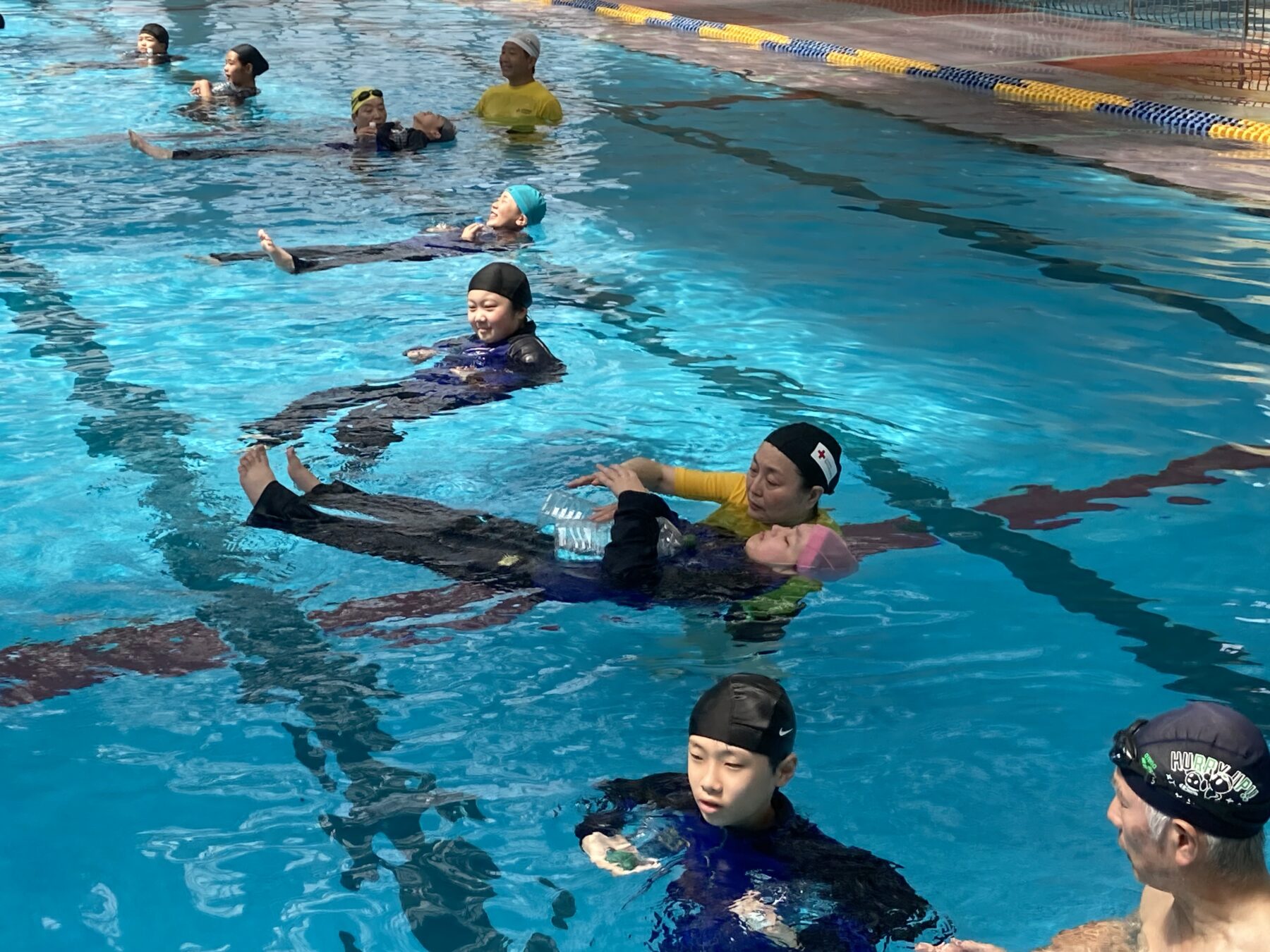 １年生保健体育　水泳指導＆水難事故防止講習 9枚目写真