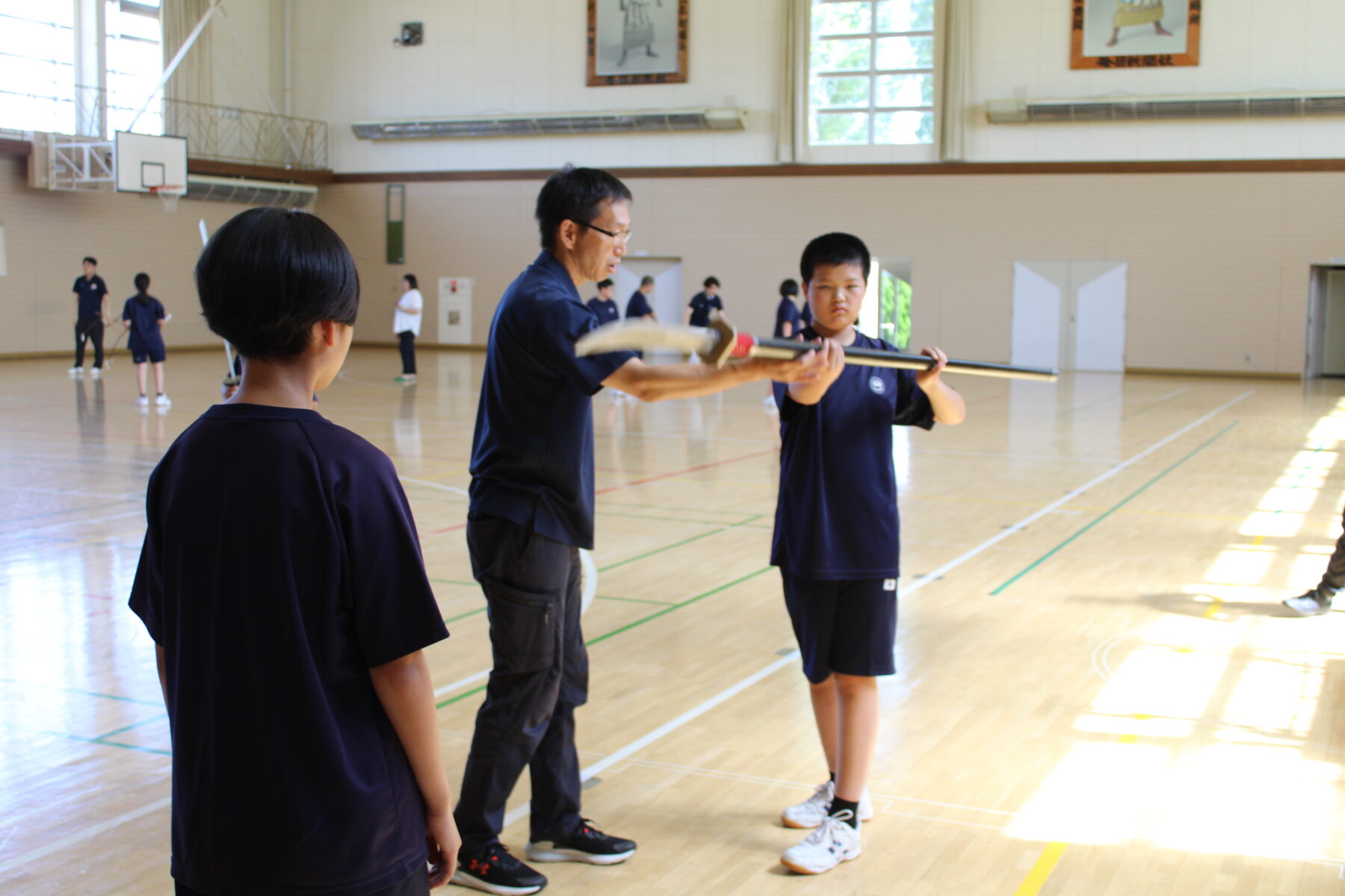 総合的な学習　１年生による伝統芸能体験会 10枚目写真