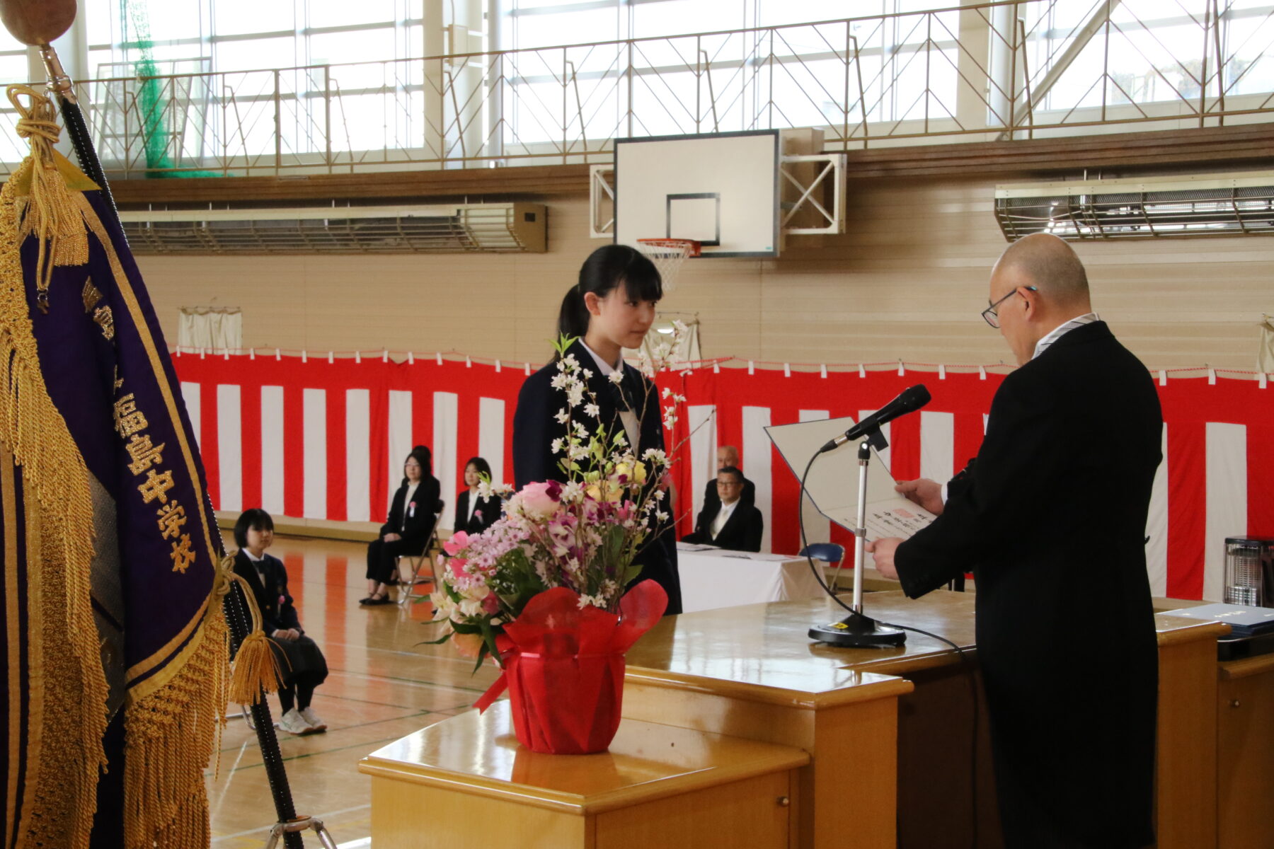 第７９回卒業証書授与式③ 1枚目写真