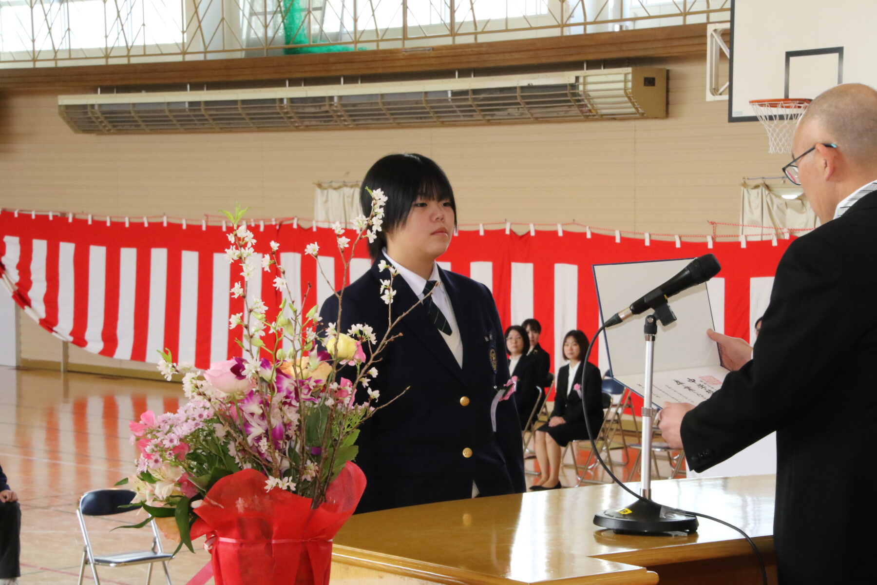 第７９回卒業証書授与式③ 5枚目写真