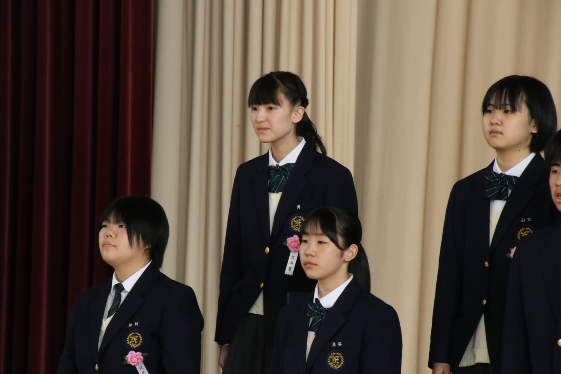 第７９回卒業証書授与式⑤ 6枚目写真