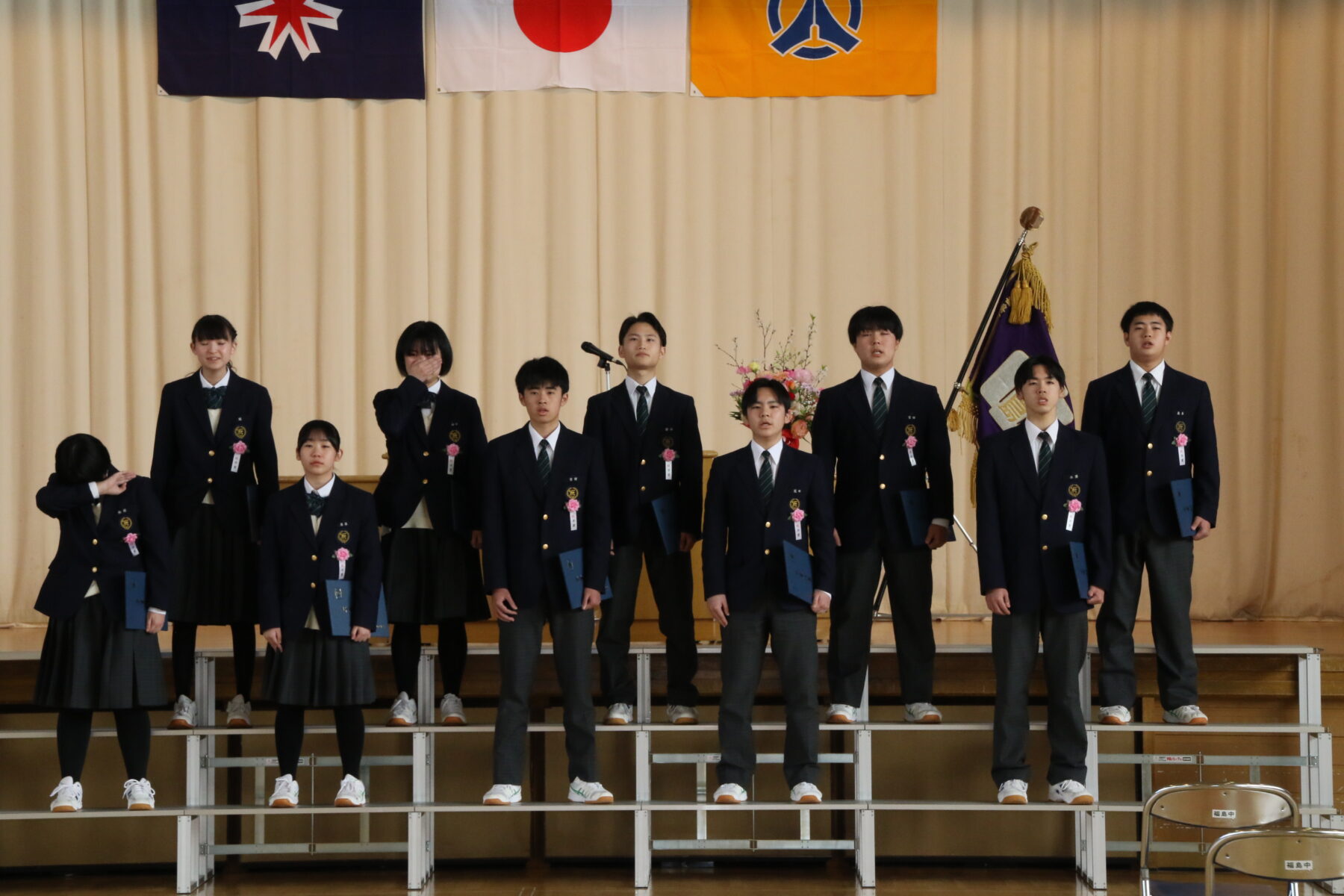 第７９回卒業証書授与式⑤ 9枚目写真