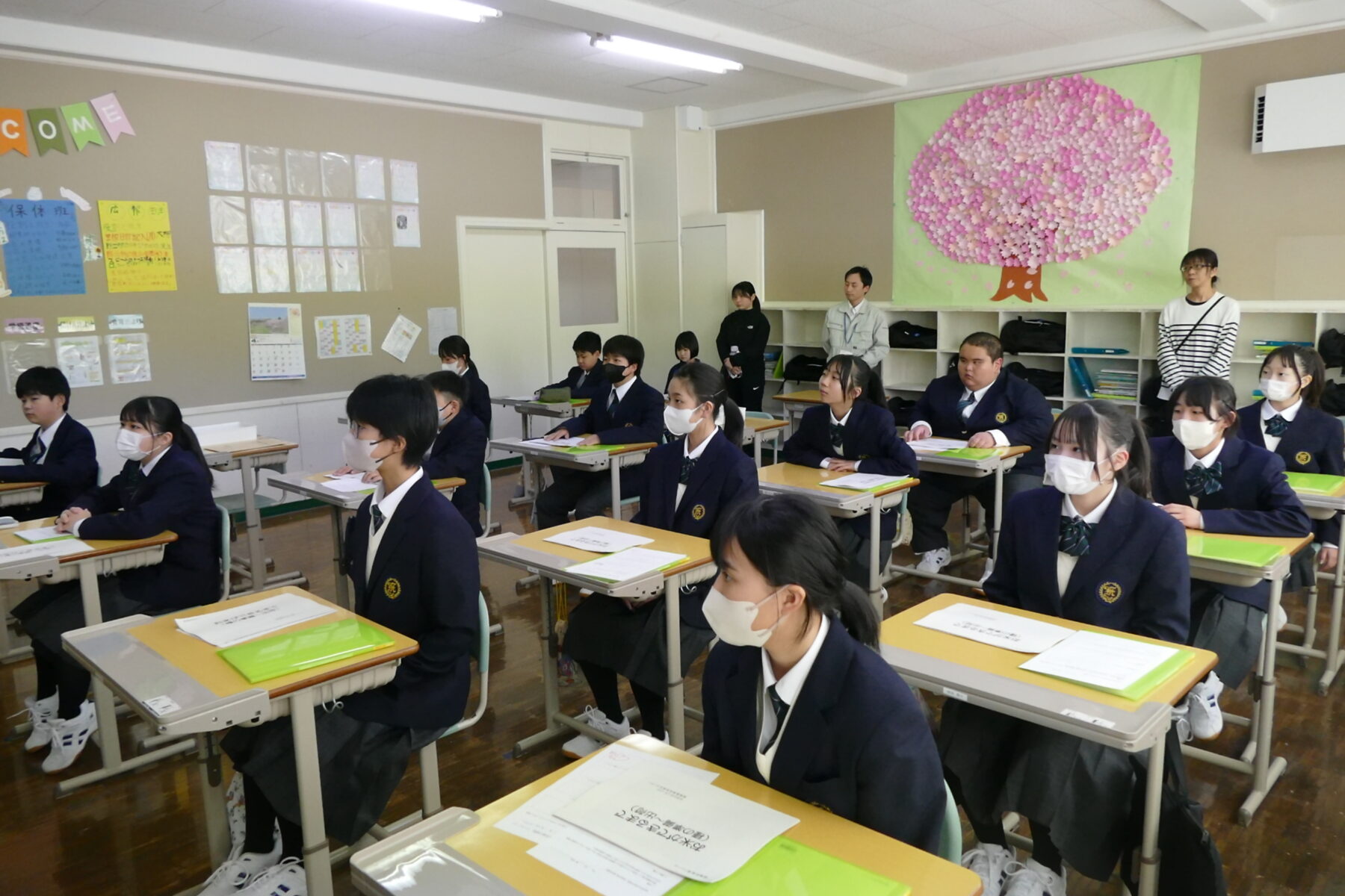 １年総合黒米講話 2枚目写真