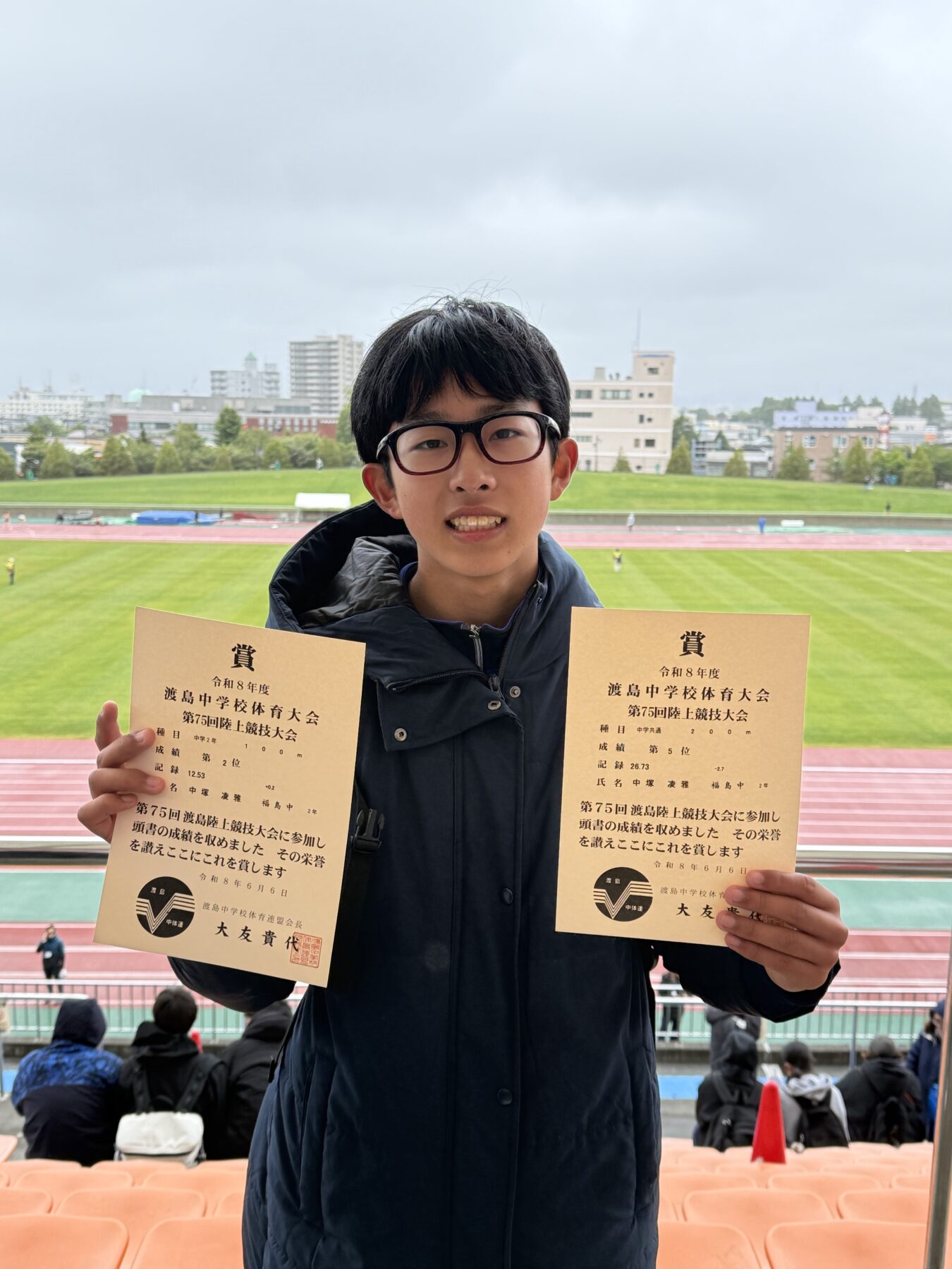 陸上部　６月６日中体連陸上大会 2枚目写真