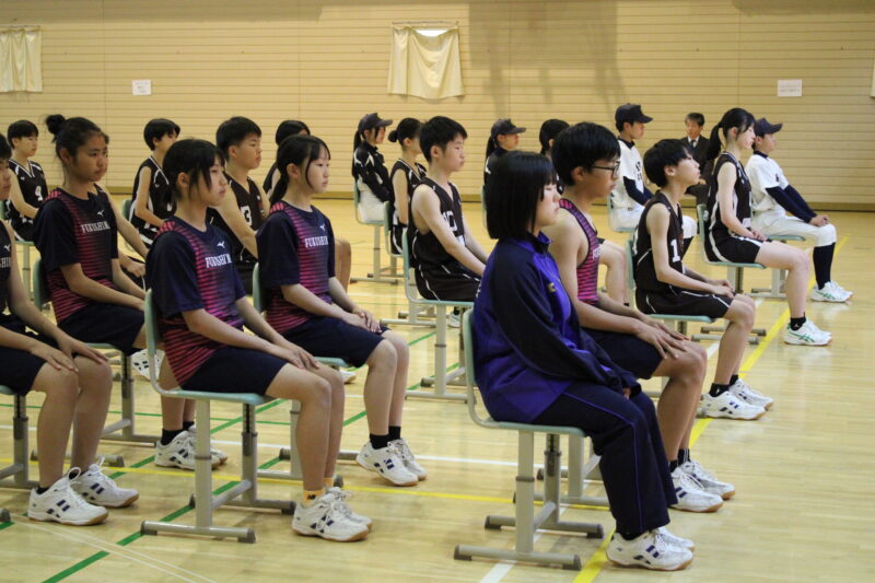 ６月５日中体連壮行式