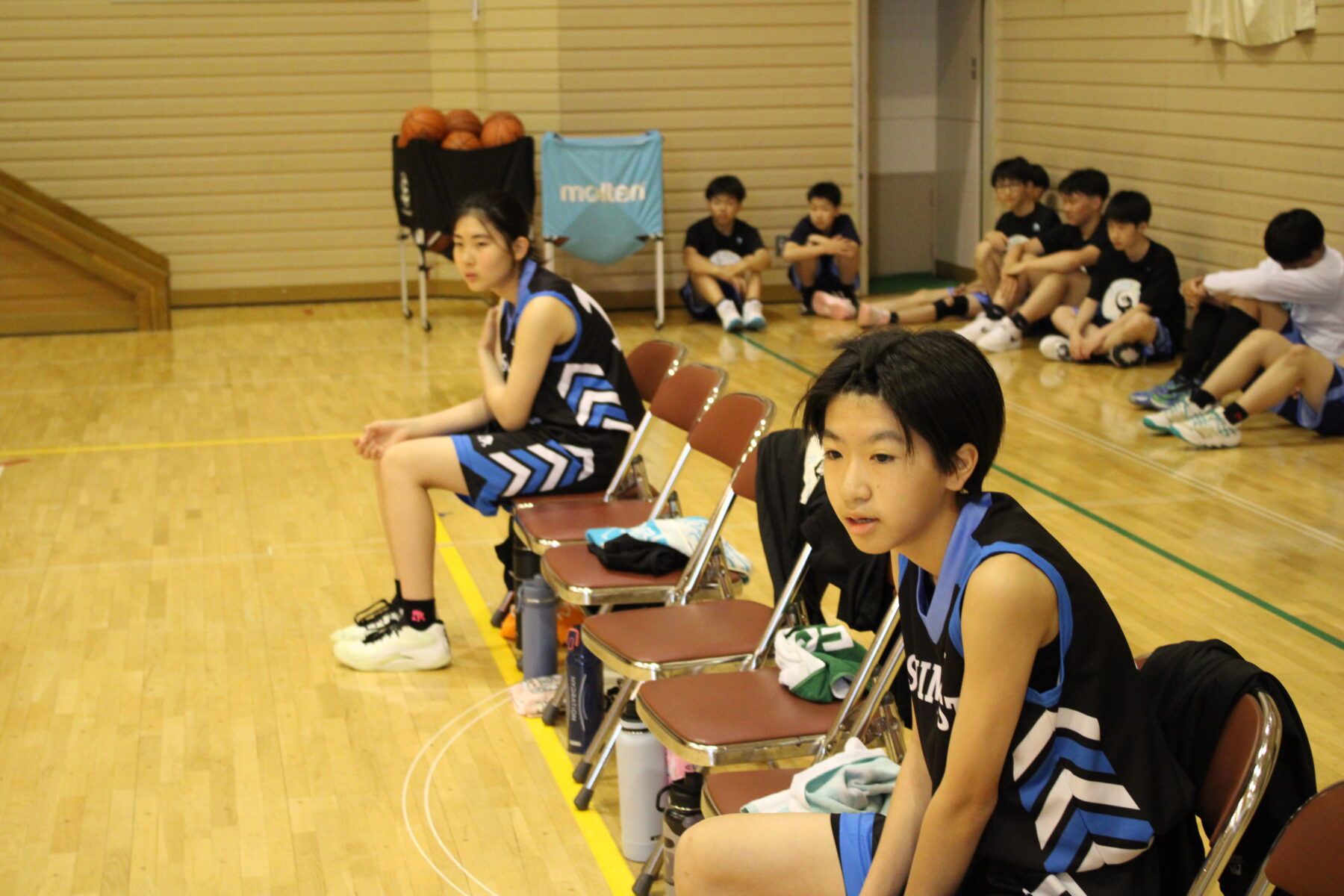 バスケ部　６月１３日練習試合　対桔梗中 8枚目写真
