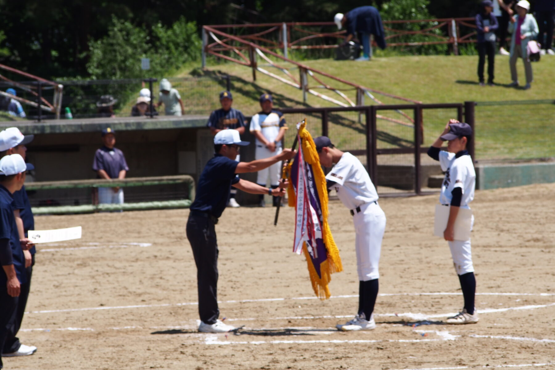 ６月２８日渡島西部四町拠点校野球部　渡島中体連優勝 2枚目写真