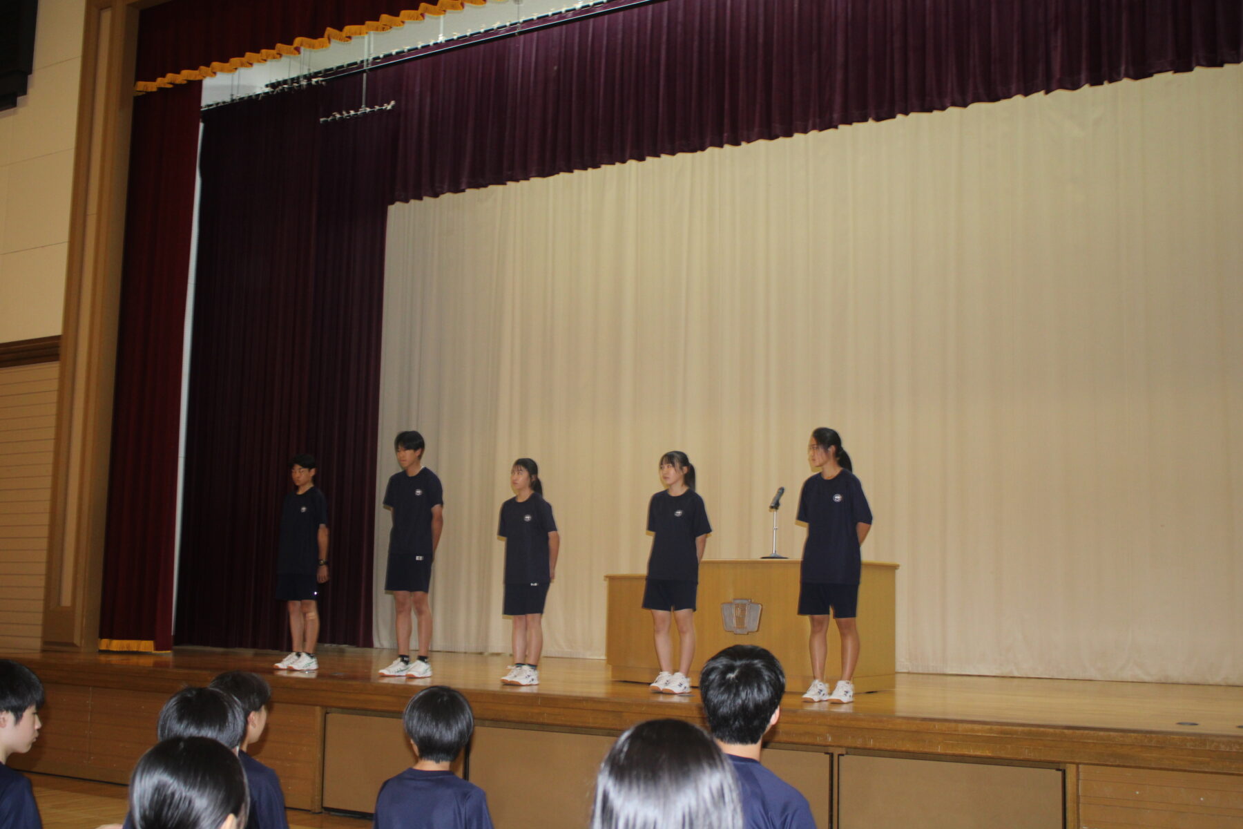 ７月２４日全道壮行式、吹奏楽部コンクール壮行演奏 7枚目写真
