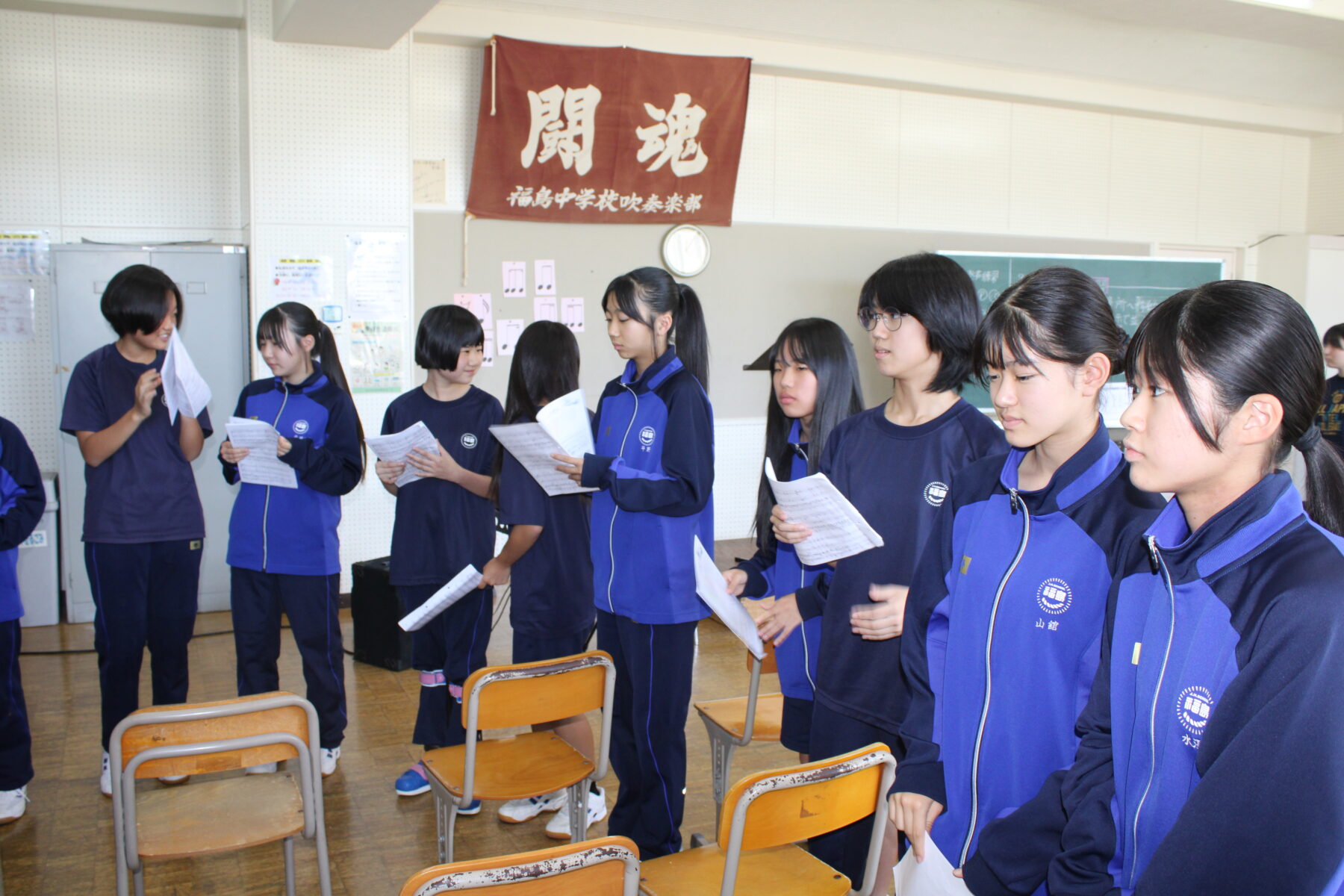 ９月１１日全校合唱① 7枚目写真