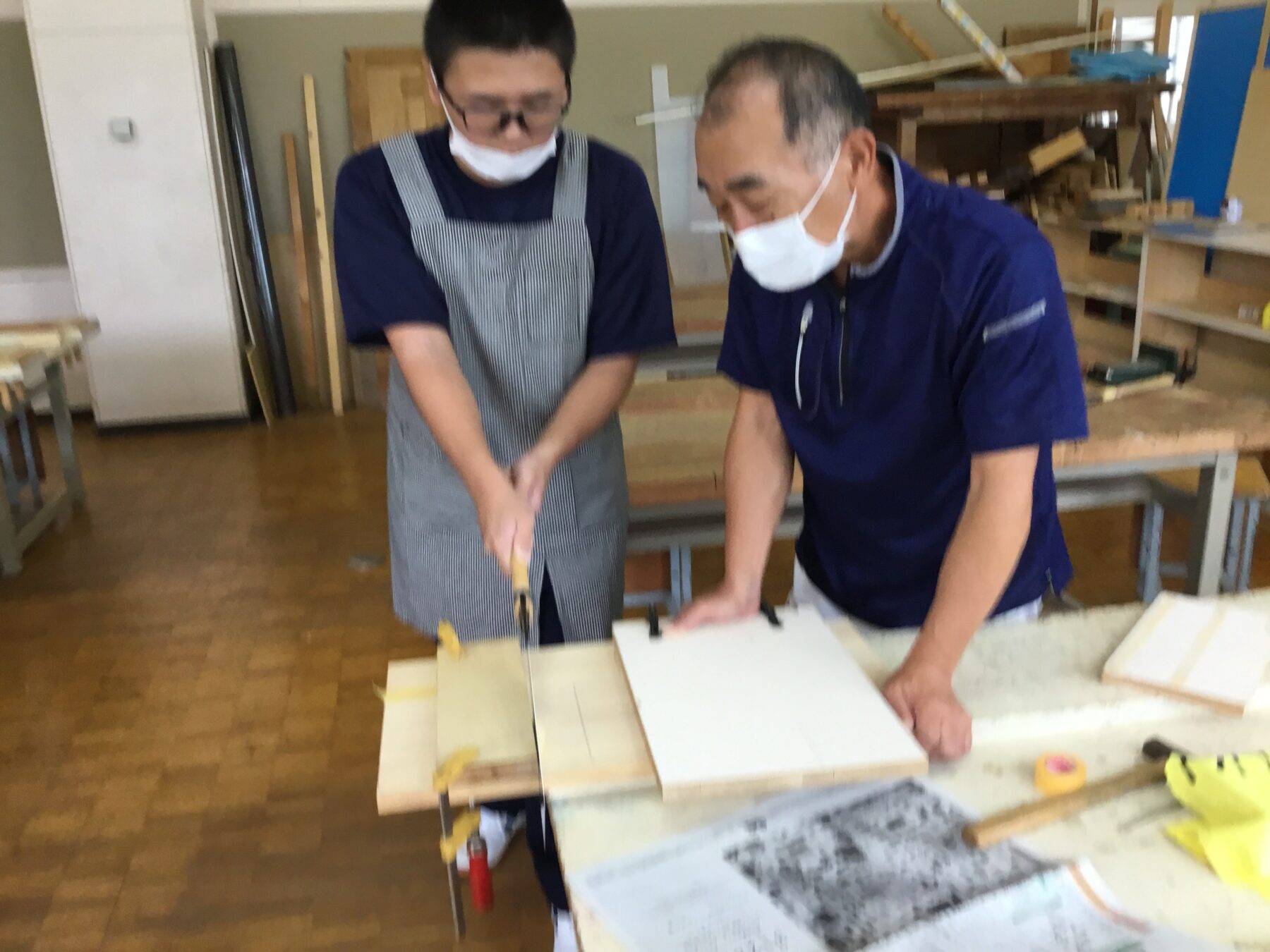 特別支援級作業学習 1枚目写真