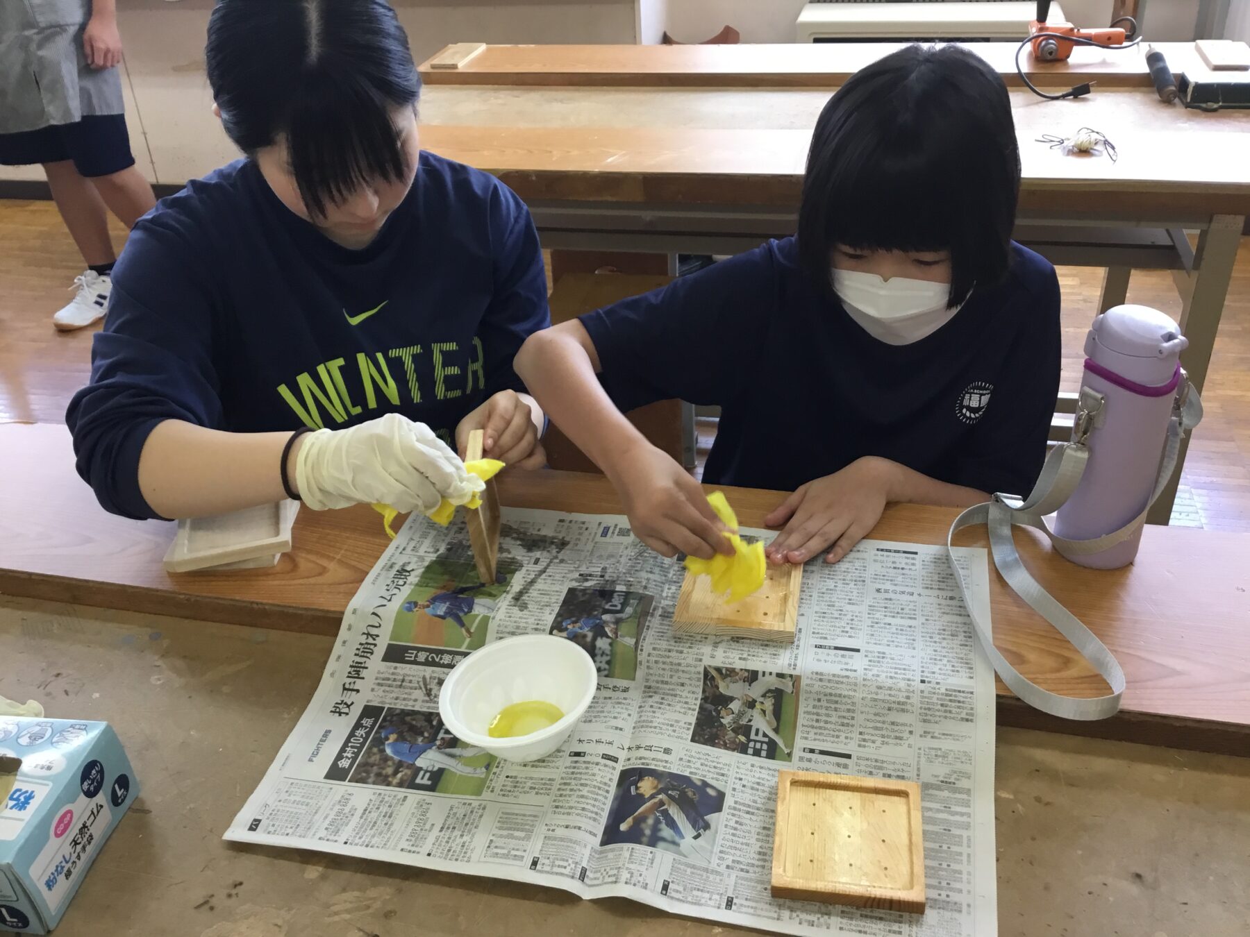 特別支援級作業学習 4枚目写真