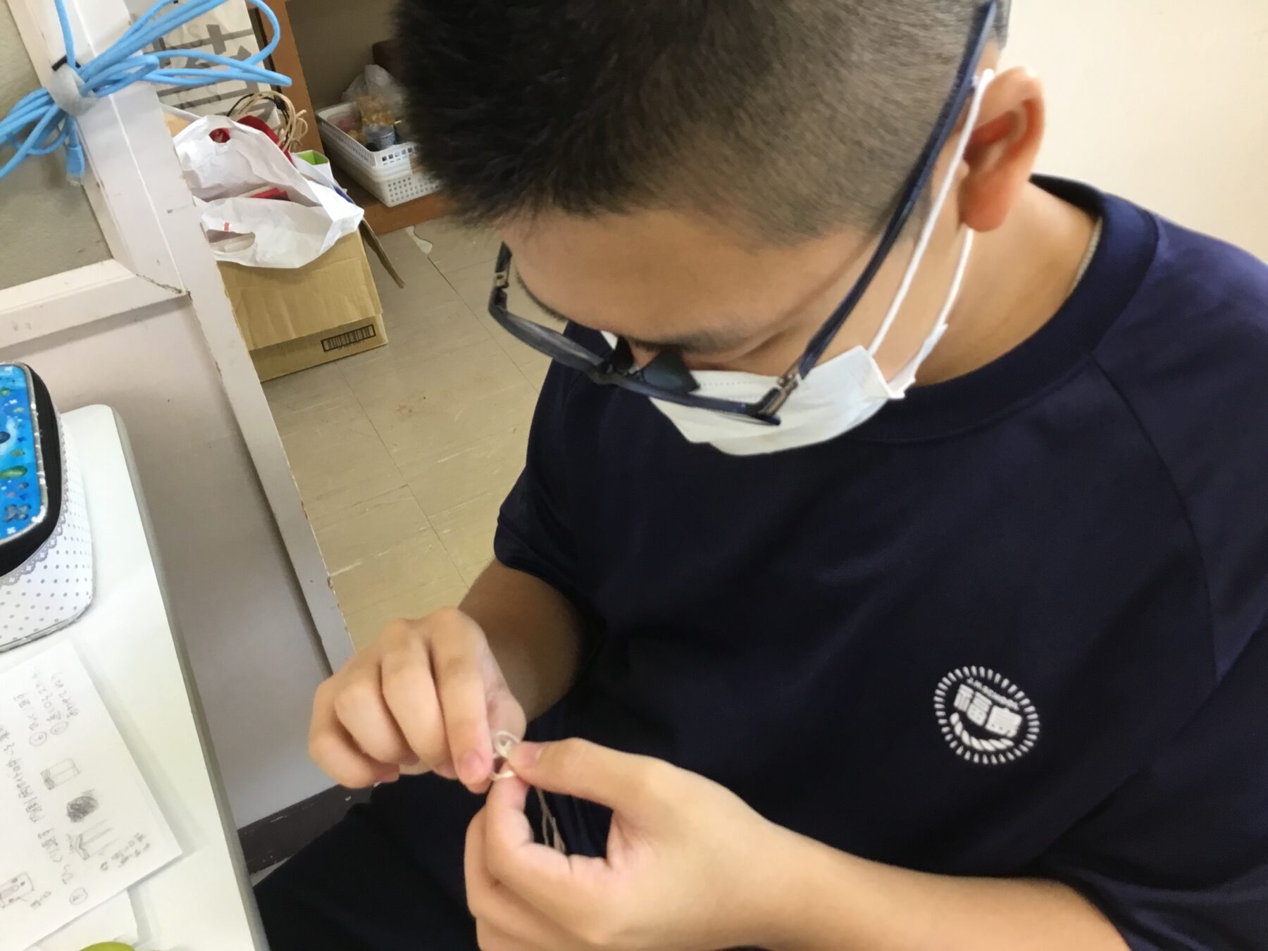 特別支援級作業学習 3枚目写真