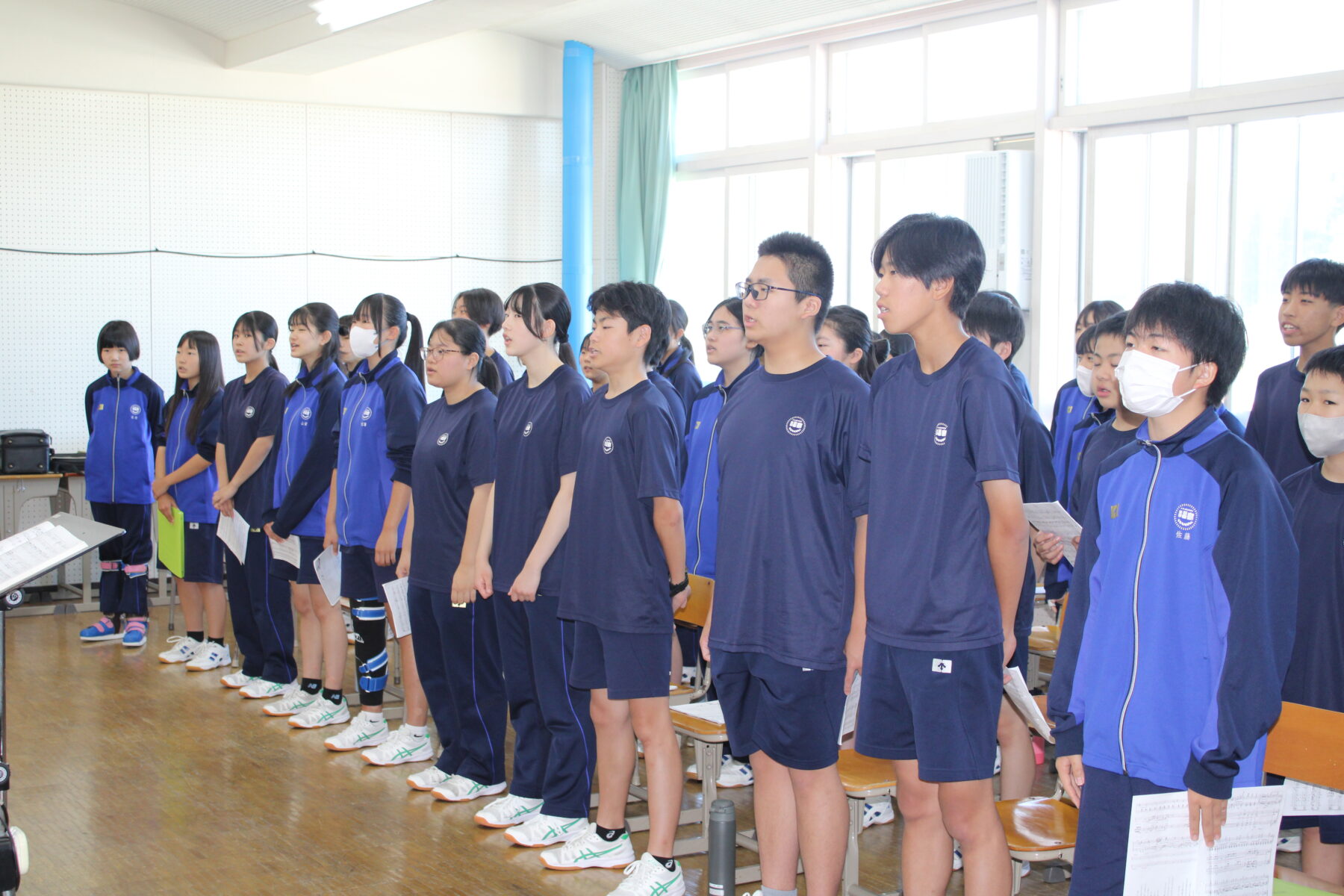 ９月１７日全校合唱 1枚目写真