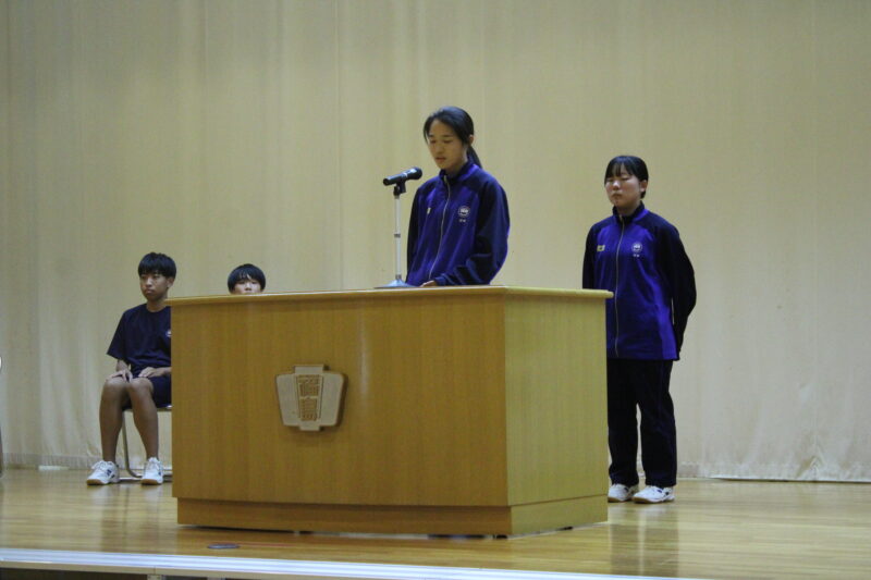 ９月２５日生徒会役員選挙
