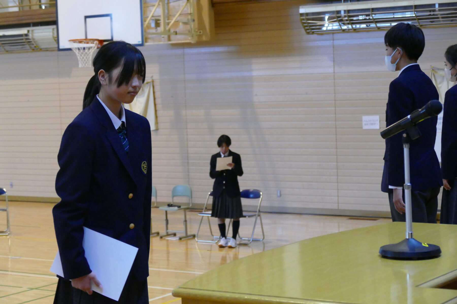 １０月２１日生徒会認証式 4枚目写真