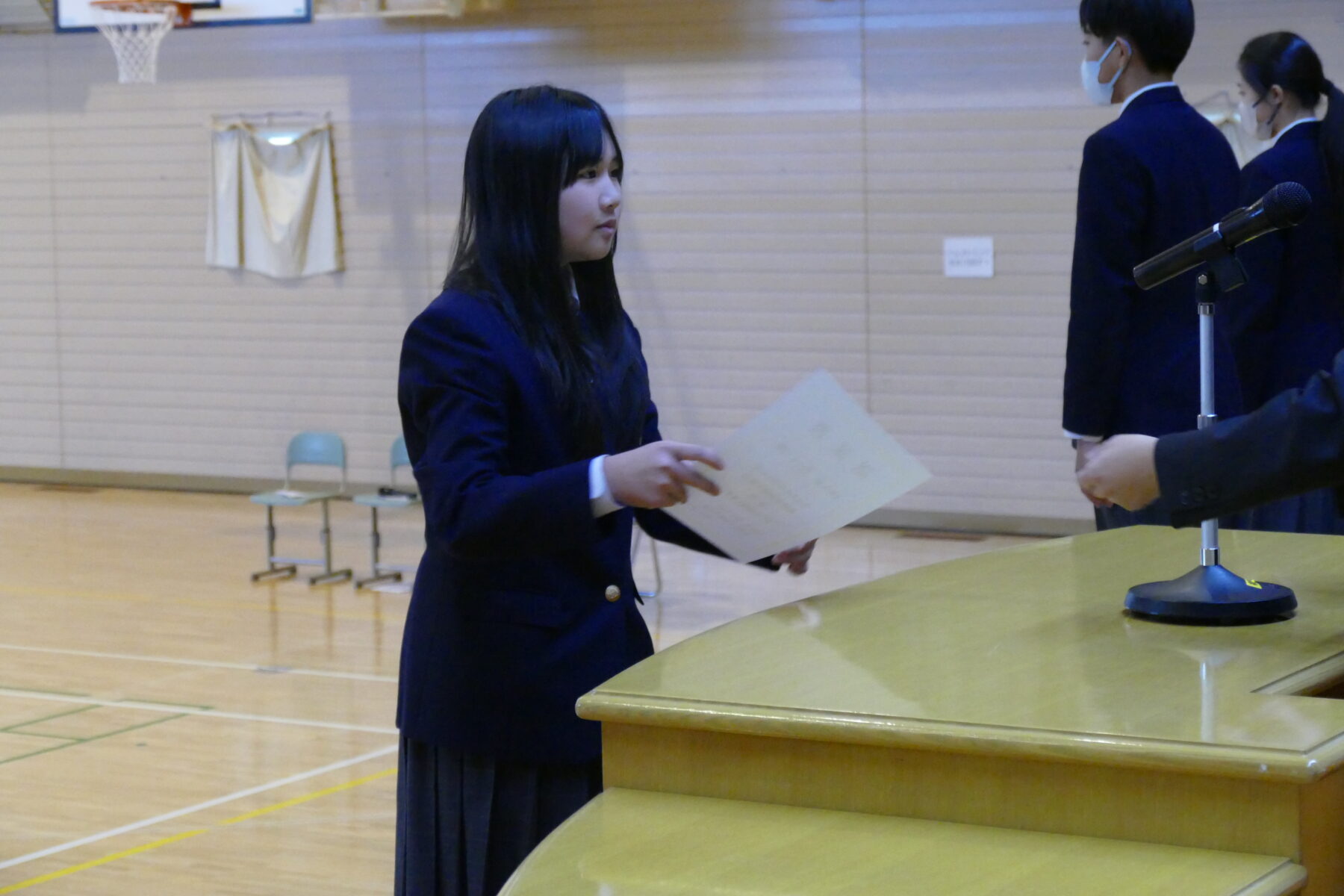 １０月２１日生徒会認証式 5枚目写真