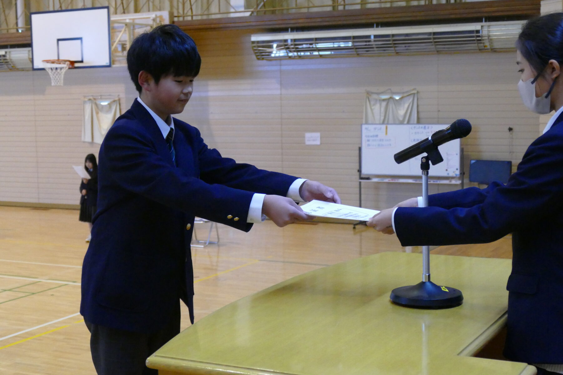 １０月２１日生徒会認証式 7枚目写真